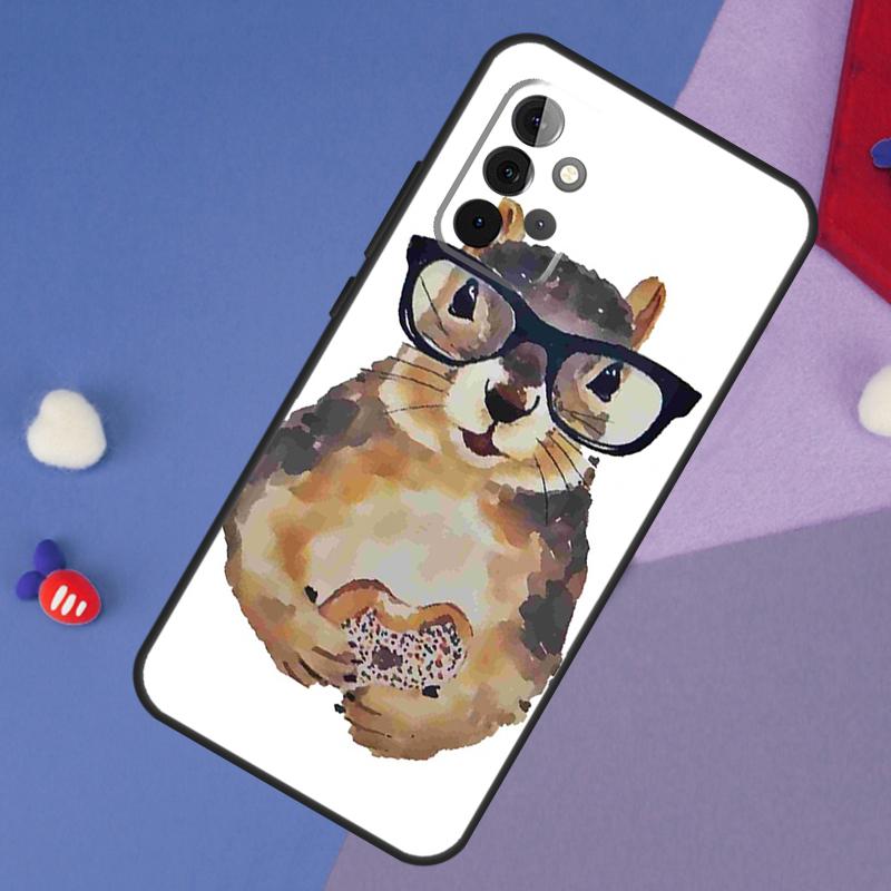 Cartoon Animal Squirrel Case For Samsung Galaxy A55 A35 A32 A12 A22 A52 A06 A54 A34 A14 A56 A36 A26 A16 A13 A53 A15