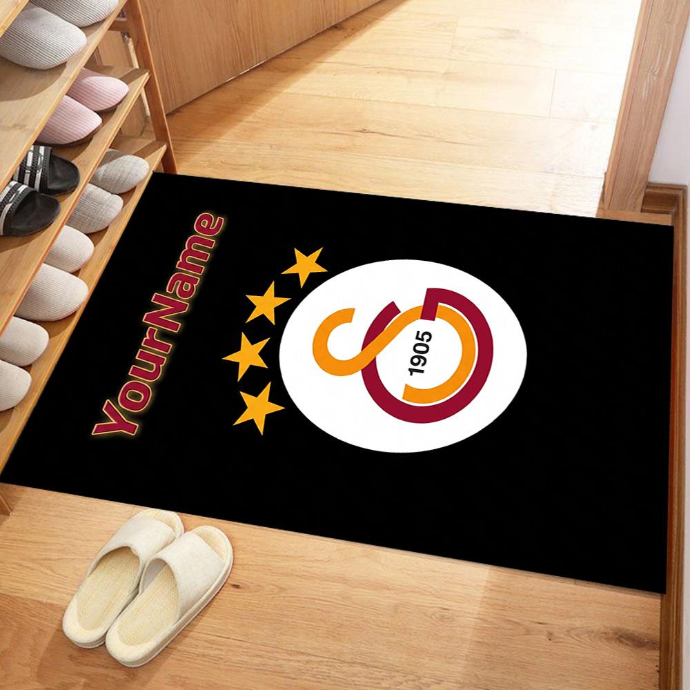 Galatasaray 414 Customizable Name Floor Mat Suitable for Dormitory Decorate Room Balcony Entryway Antislip Carpet Decorate Offices