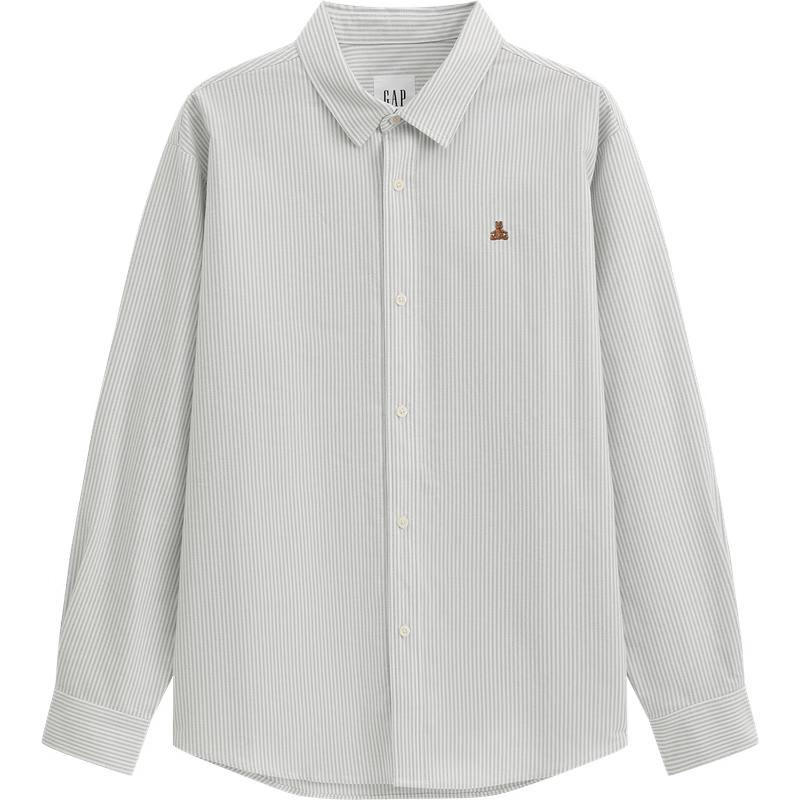 Gap Unisex Bear Embroidered Cotton Long Sleeve Shirt 3XL (Asian Fit)