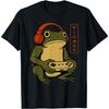 Gamer Frog Japanese Retro Graphic Tee Unisex Women Cotton Casual Short Sleeve TShirt
