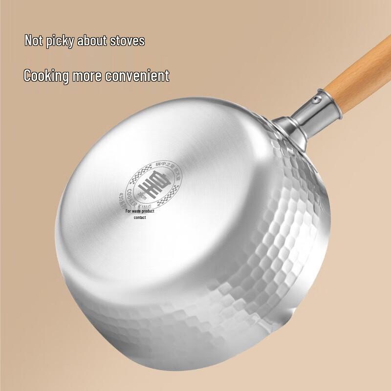 CooKing Stainless Steel Milk Pot with Lid