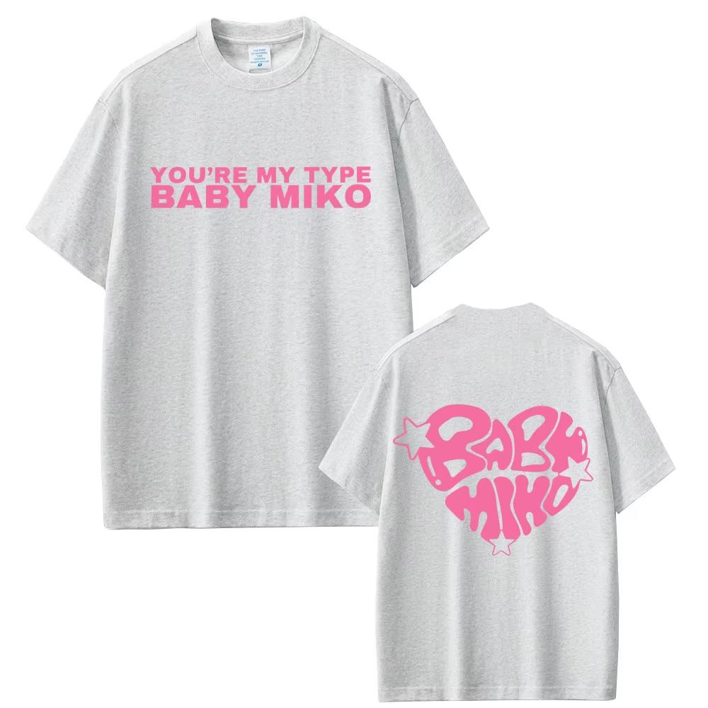 Young Miko Baby Miko Merch Tshirt Men Women Hip Hop Fashion Short Sleeve T Shirt Male Casual Pure Cotton Crewneck Tshirts