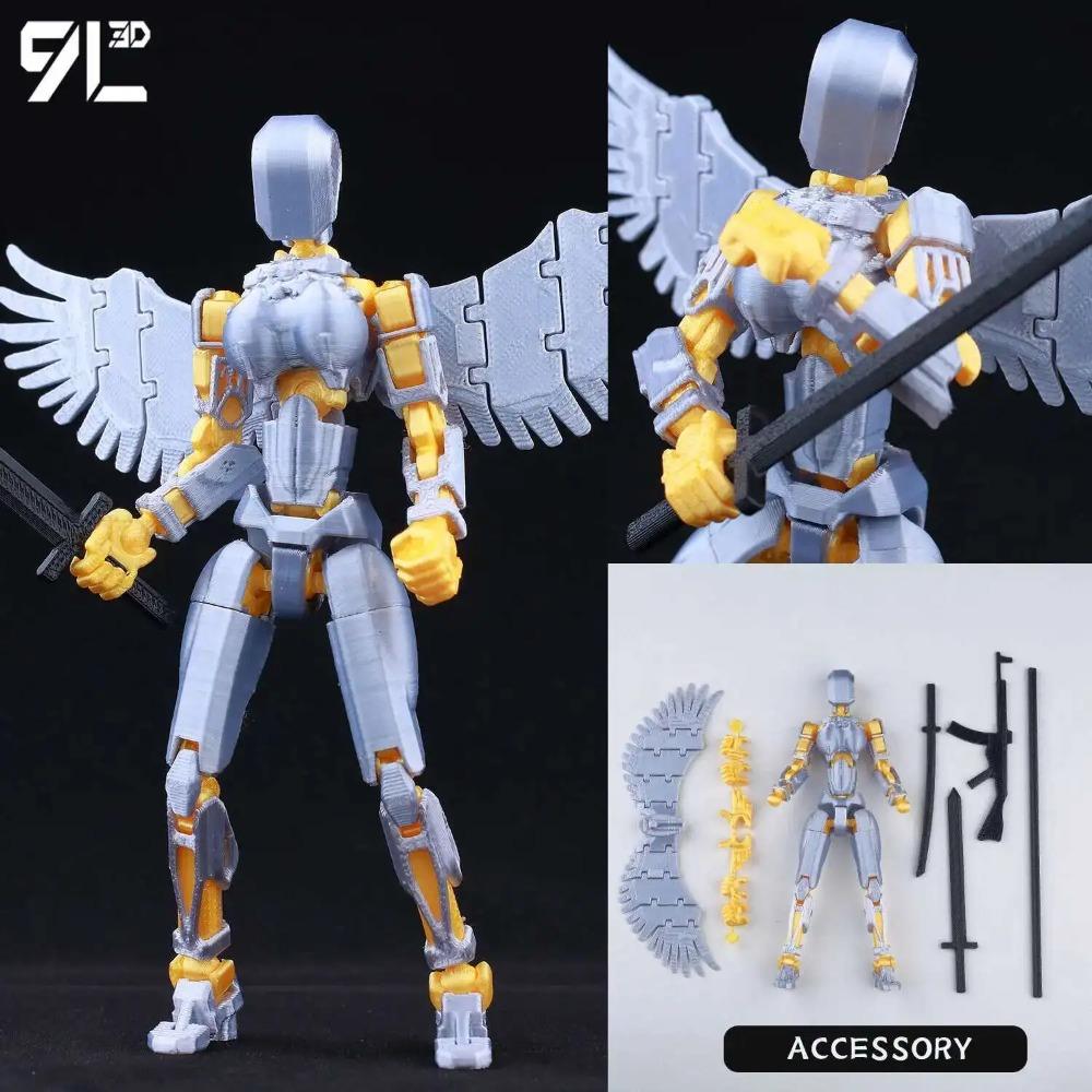 (Assembly Completed) T13 Action Figure Set,Dummy 13 Robot Action Figure, Lucky 13 Collectible Action Figure Articulated