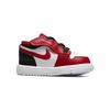 Air Jordan 1 Low TD Reverse Black Toe Buty dla niemowląt Czerwono-białe Gym-Red CI3436-163