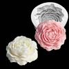 Peony Shaped Soap Molds 3D Flower Soap Silicone Mould Handmade Candle Molds DIY Epoxy Resin Cake Chocolate Decorations