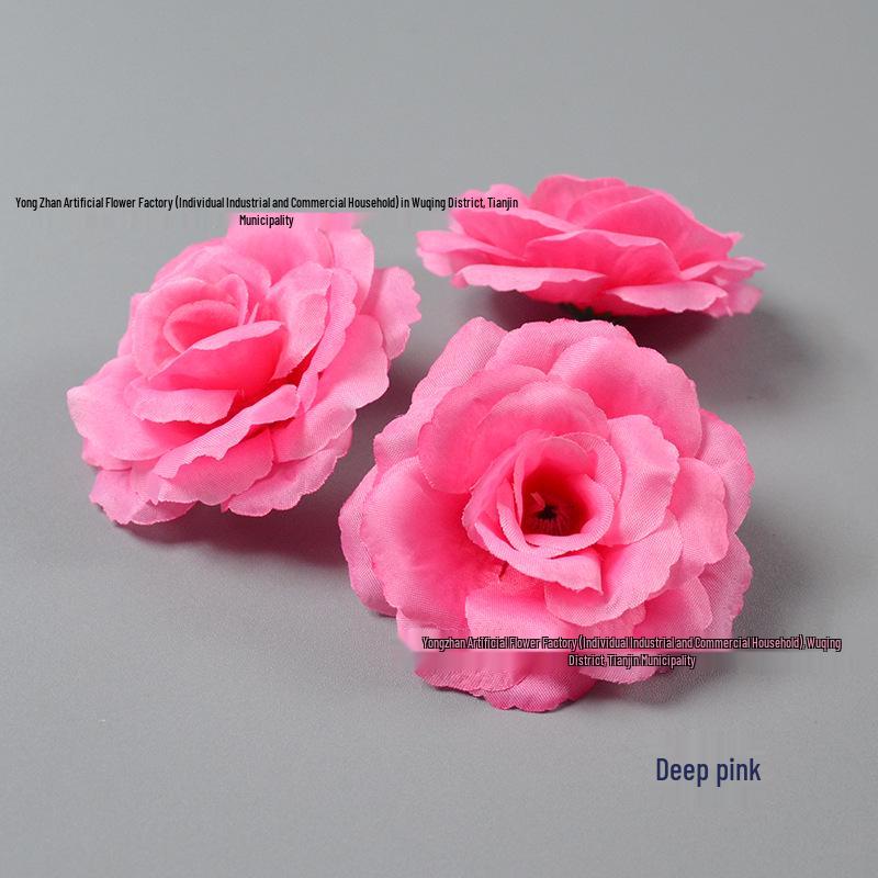 Decorazione Floreale a Forma di Rosa da 8CM per Pareti e Acconciature per Matrimoni ed Eventi