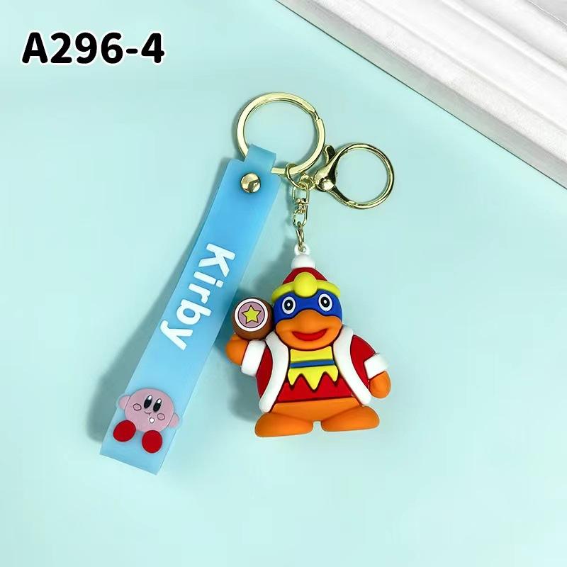 New Cross Border Creative Cartoon Star Kirby Keychain Bag Car Keychain Accessories Gift Wholesale Fashion Toys Anime Cartoon