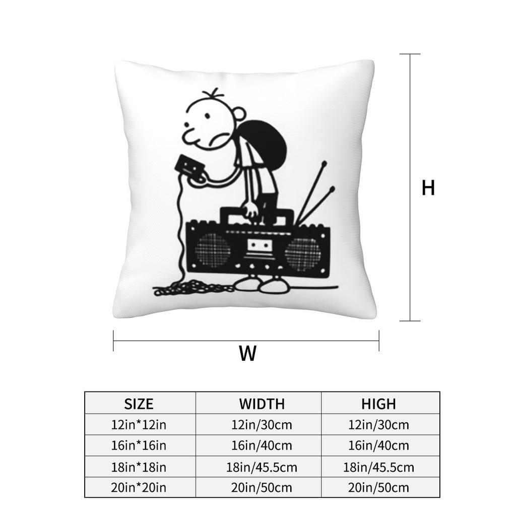 Diary Of A Wimpy Kid Old School Square Pillowcase Pillow Cover Cushion Zip Decorative Comfort Throw Pillow for Home Living Room