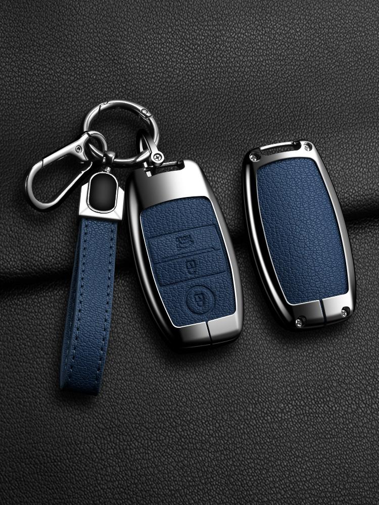 High Quality Zinc Alloy Leather Car Key Case Cover For Kia Sportage Cerato Optima K2 K3 K4 K5 Rio Picanto Soul Sorento Sedona