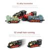 Pull-back Retro Steam Train Model Miniature Simulation Train Toy Pull Back Model Train  Kids Toy