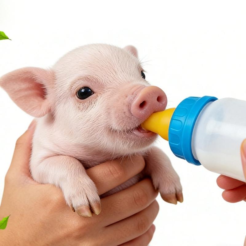 4PCS Baby Animal Feeding Bottle With Ergonomic Designs For Newborns Pet Lamb Piglets Comfortable Grip Milk Bottles