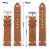 Genuine Suede Leather Quick Release Watch Strap, Brown Coffee Color