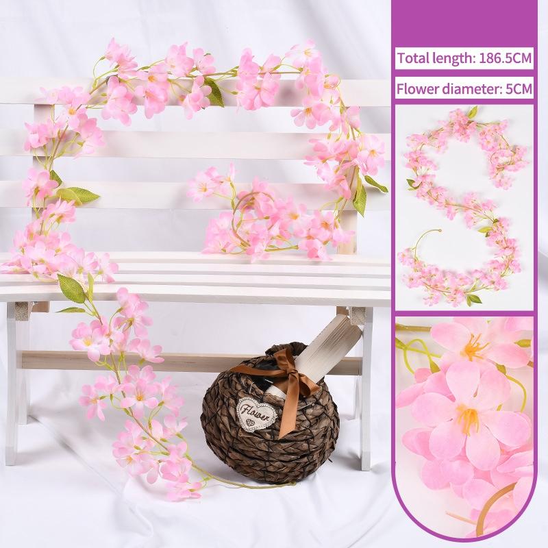 

Artificial Hanging Flowers Lavender Vine Decorative Fake Plant Accessories Wedding Decor Balcony Garden Hanging Giant Flower