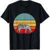 Retro Zebra Stripe Zookeeper Wildlife Animal Lover Zebra Cotton Men T Shirt