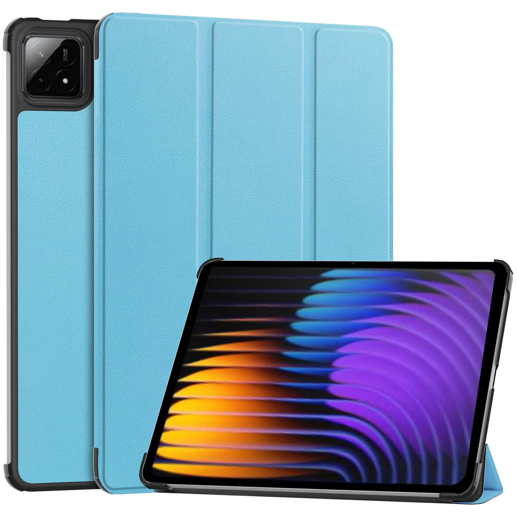 

Чехол для Pad 7 11,2 дюйма с трехскладной подставкой-книжкой Funda Для Pad 7 Pro Mi Pad 7 с функцией автоматического сна mi Pad 7 Pro 11.2 небесно-голубой