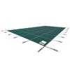 Pool Safety Cover 18x42ft, Inground Pool Cover fit for 16x40 ft Pool, Rectangle Inground Safety Pool Cover Green Mesh Solid Pool Safety Cover for