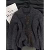 Women's Fall/Winter Lace-Up, Semi-Open-Neck Sweater: Loose, Relaxed-Fit Knit Top for Layering