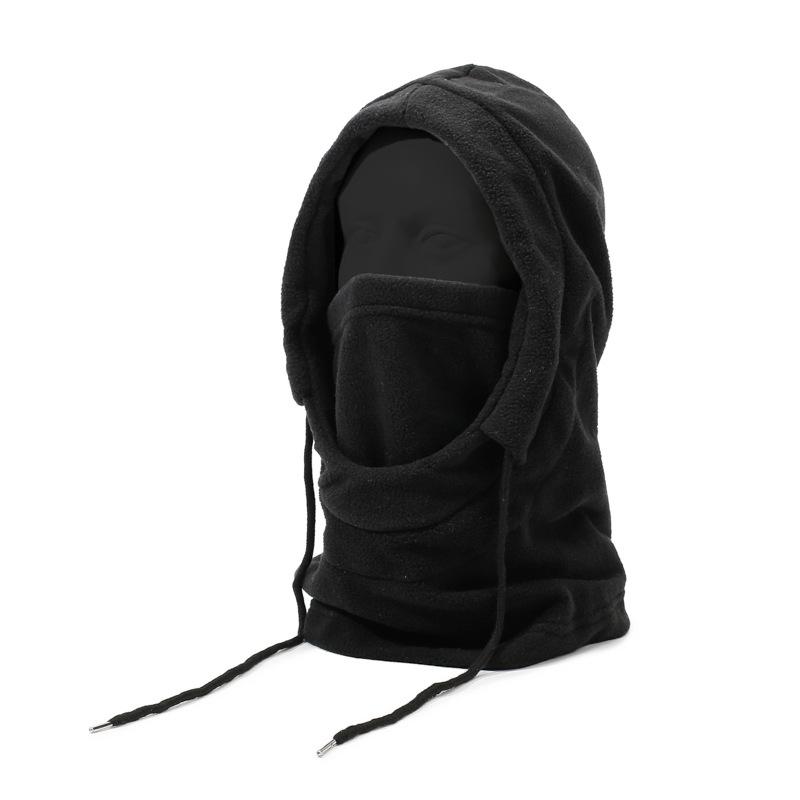 

Зимняя шапка-четыре-в-одном, ветрозащитная и морозостойкая, для катания на лыжах, маска для лица для активного отдыха, воротник интегрированный, мужская женская шапка