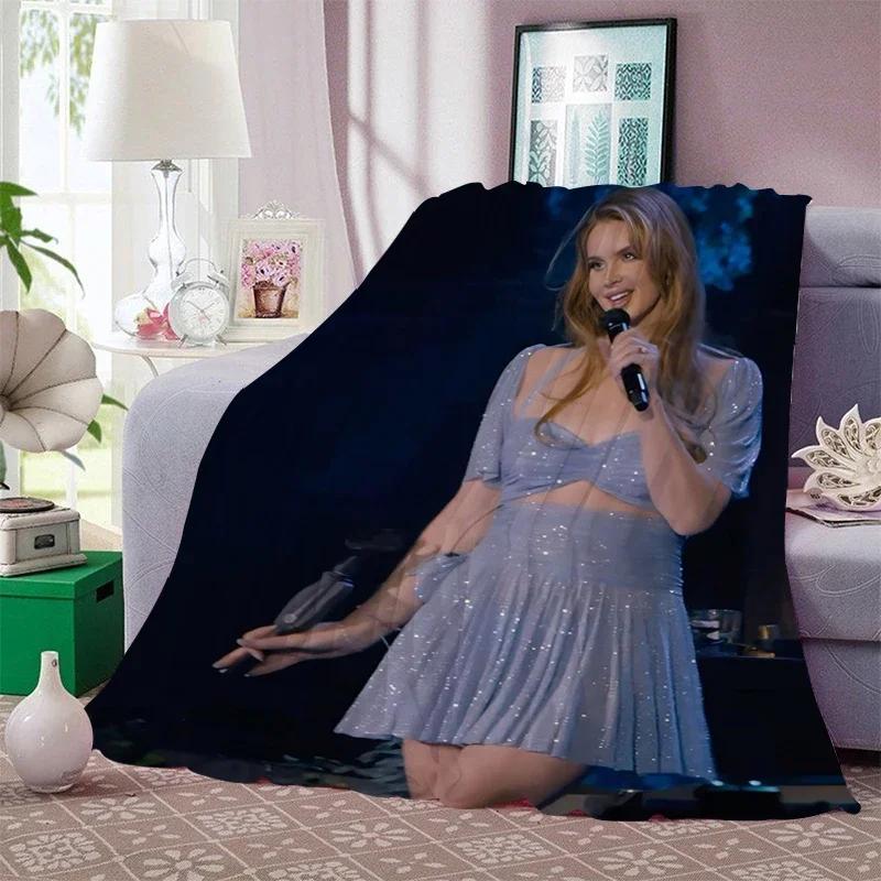 Digital Print Bed Blanket Sofa Winter Warm A-Lana Del A-Reys Fleece Camping Nap Fluffy Soft Blanket Microfiber Bedding King Size
