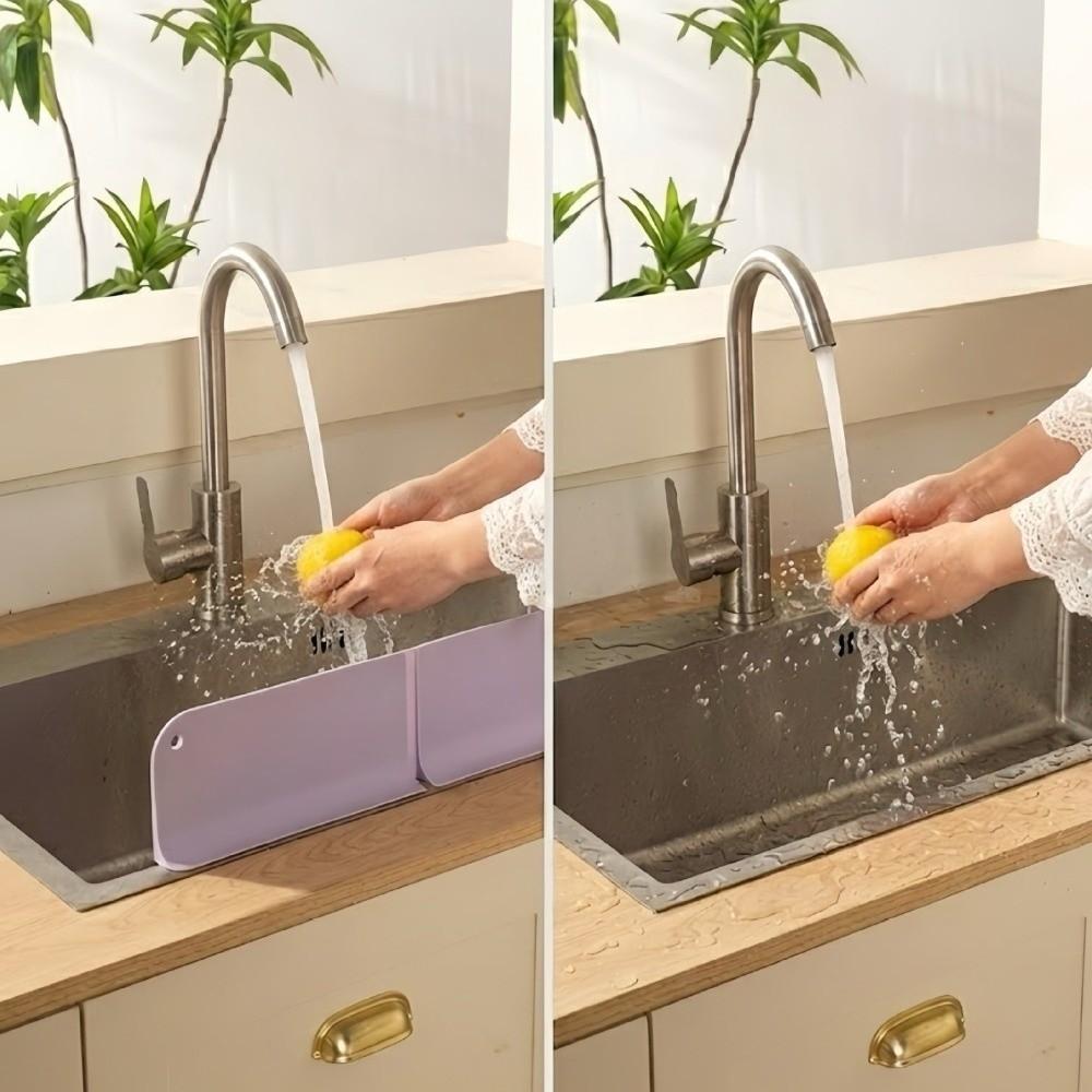 Waterproof Water Splash Guard Anti-Splash Water Splash Board Kitchen Sink Splash Guard  Home Use