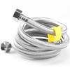 304 Stainless Steel Braided Bathroom Faucet Connector Hose