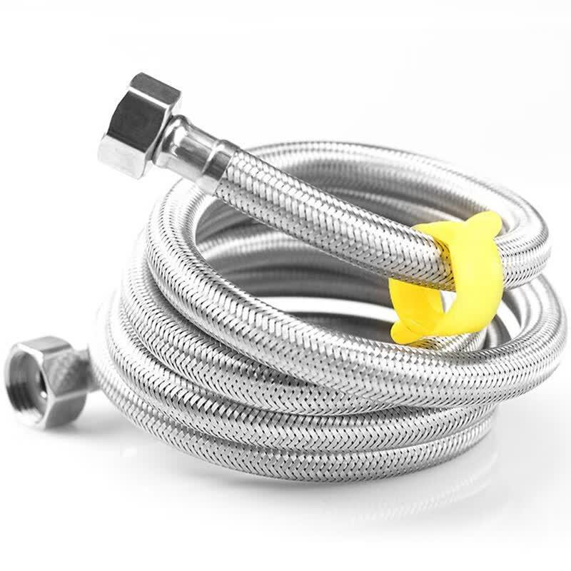 304 Stainless Steel Braided Bathroom Faucet Connector Hose