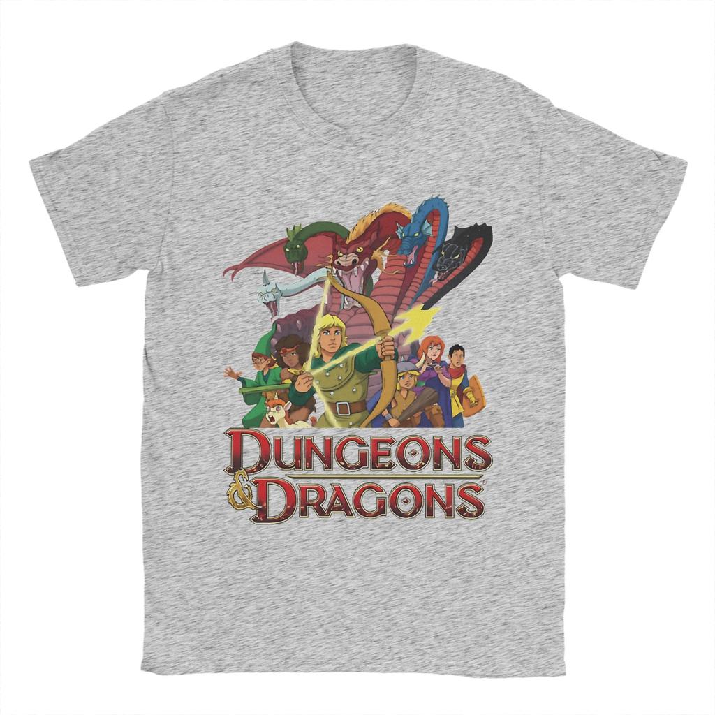Dungeons And Dragons Cartoon T Shirt Beach Trending T Shirts Unisex 100 Cotton Round Neck Tees ShortSleeved Y2K Casual Tshirt