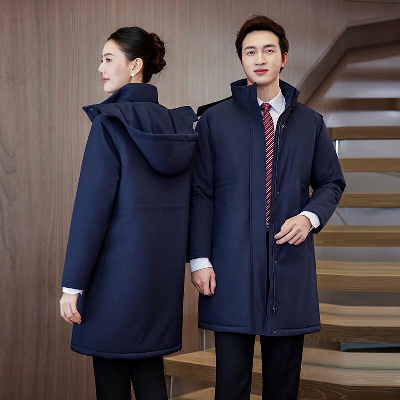 Trolman Unisex Windproof Waterproof Mid-length Warm Professional Cotton Coat