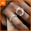 BF CLUB 925 Sterling Silver Rings For Women Finger Open Vintage Handmade Shinning Moon Ring Allergy For Party Birthday Gift