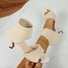 Chaussures pour femmes grande taille Sandales à plateforme à bout ouvert et talon haut pour femme Fines Sexy Épaisses Avec Sandales Romaines