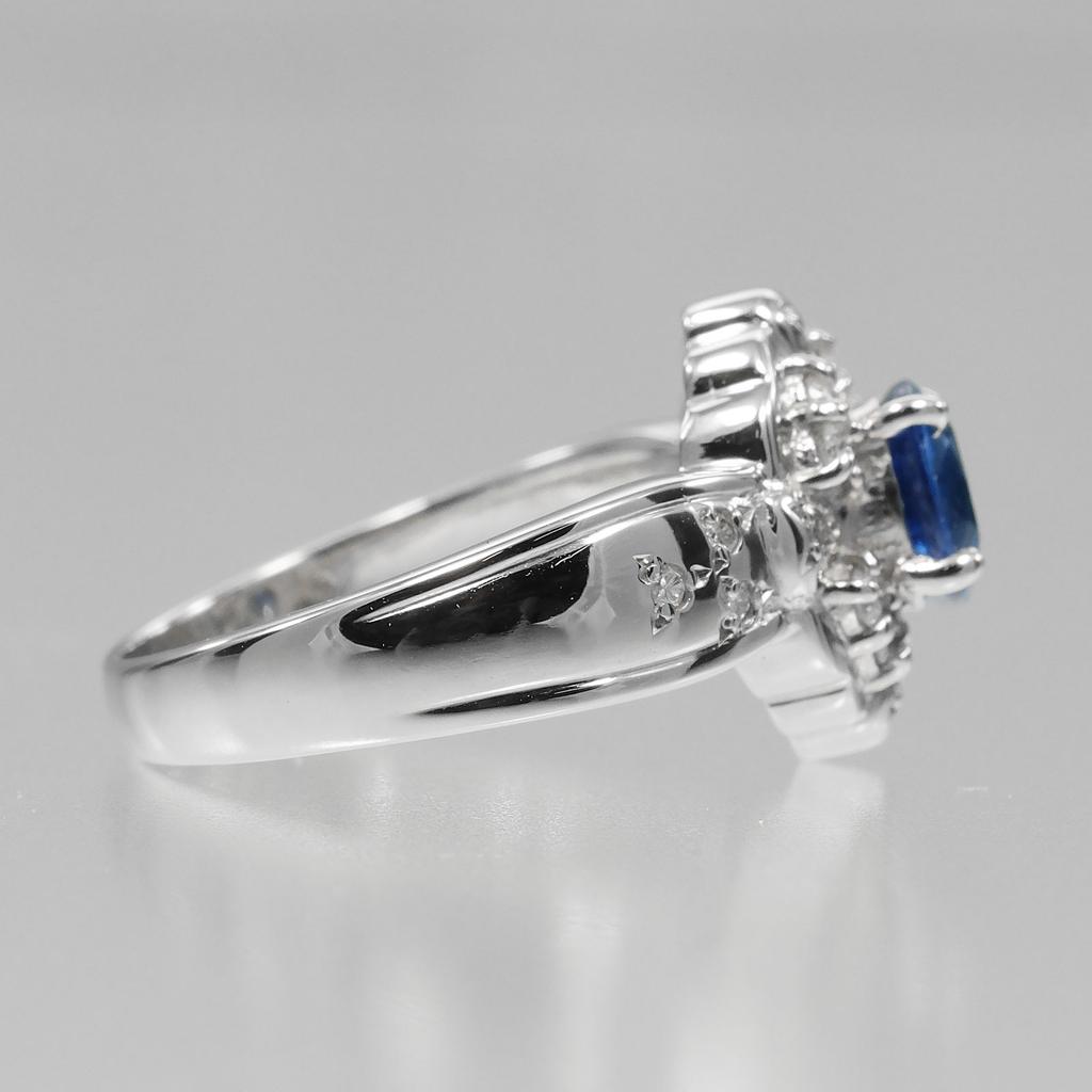 Ring Pt900Platin/Saphir/Diamant #5.6(US-Grösse) 7.3g Frauen Gebraucht