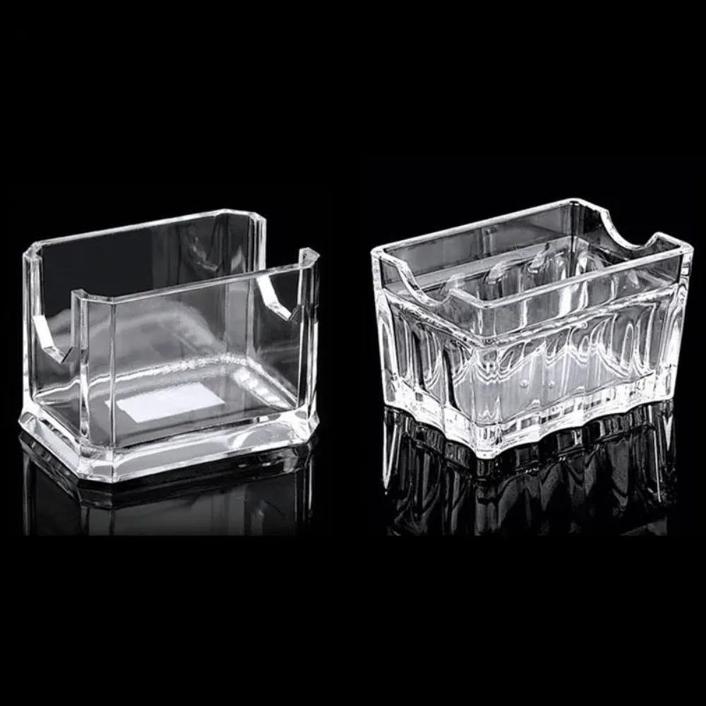 Rectangle Tea Bags Holder Acrylic Sweetener Storage Box Sugar Packet Holder  Living Room