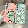Soft Phone Cover Case for Samsung Galaxy A21s A13 A14 A11 A16 A15 A12 A52 A06 A05 A23 A53 A22 A33 A03 A04 Cartoon Dinosaur Goose