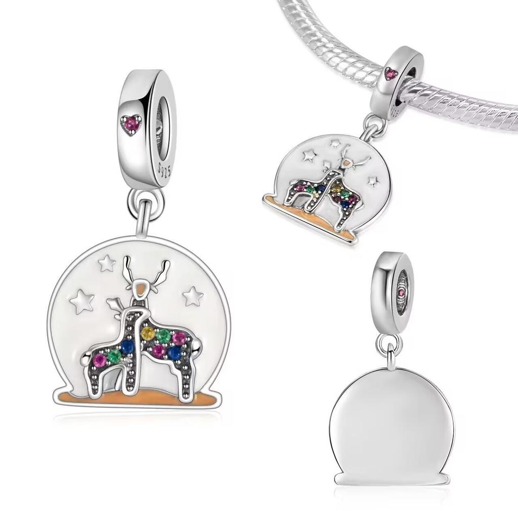 New Fashion Christmas Series Snowman Christmas Hat Elk Charms Fashion Pendant Fit Original Bracelets Diy Women Jewelry Gift