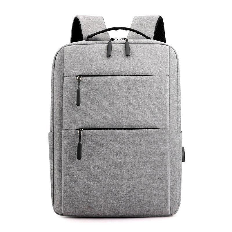 Men's Business Casual Commuting Double Shoulder Laptop Bag Student Backpack