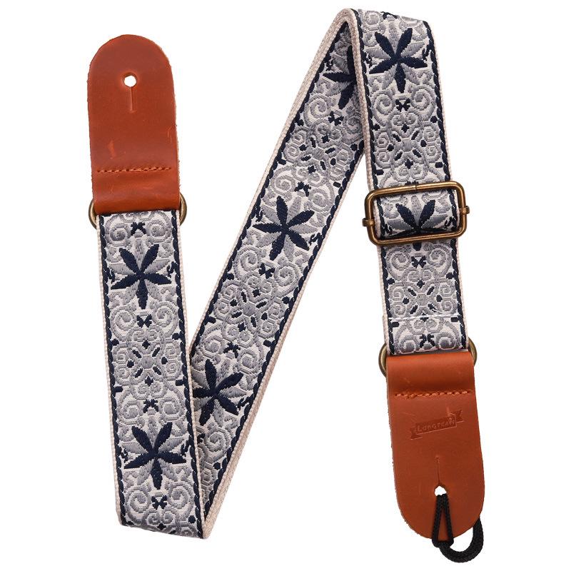 Ethnic Style Jacquard Embroidery Ukulele Shoulder Strap
