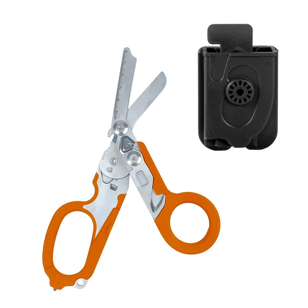 Forbici Raptor in Acciaio Inossidabile 420HC, Pinze Tattiche Multifunzione con Custodia in Kydex