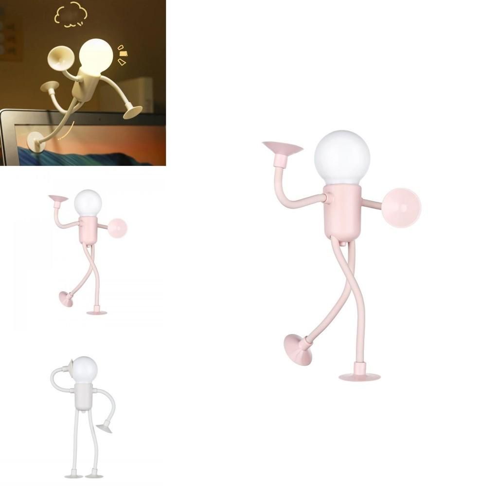 Adorable Cartoon Style Mini Night Light With Unique Vacuum Suction And Colorful Led For Bedroom Ambiance