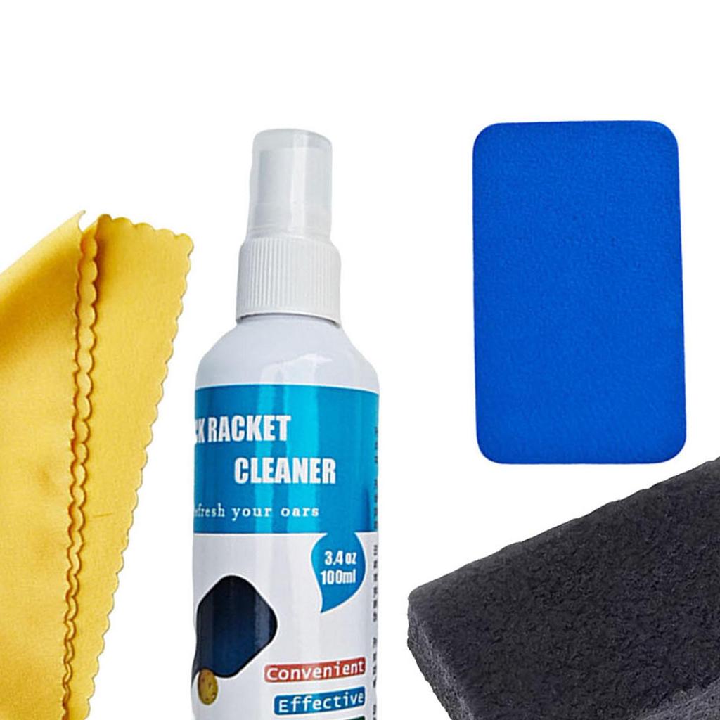 Carbon Fiber Pickleball Paddle Cleaning Spray Increase Rotate and Control Premium Pickleball Paddle Cleaning Agent Eraser Sponge