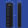 Rgb Usb 3.0 Hub 7 Ports Data Port Adapter 5Gbps High Speed Individual On/Off Switch Splitter Usb Extension Docking Station
