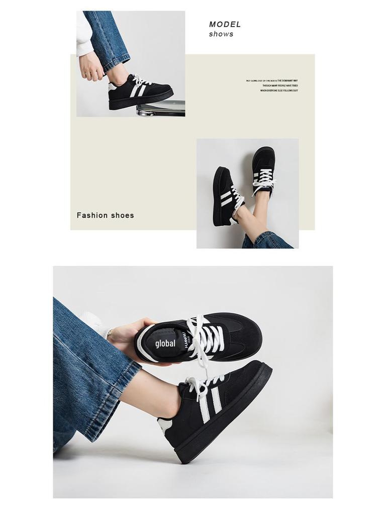 Women's Retro German Training Shoes: Durable, Dirt-Resistant, Comfortable Autumn Casuals - Trendy Campus Board Shoes