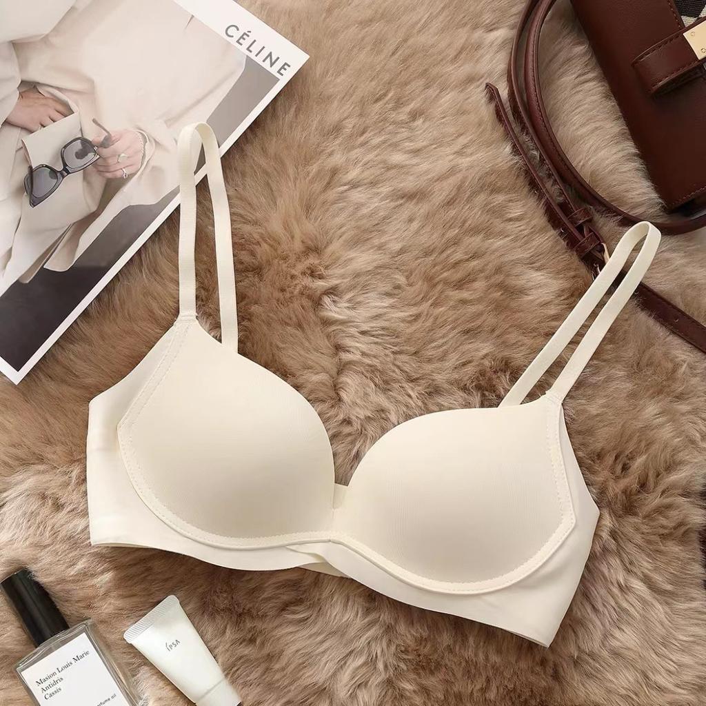 Women's One-piece Bra Comfortable Without Steel Ring Small Chest Seamless  Gathered Underwear Thin Sexy Bra Invisible Bra