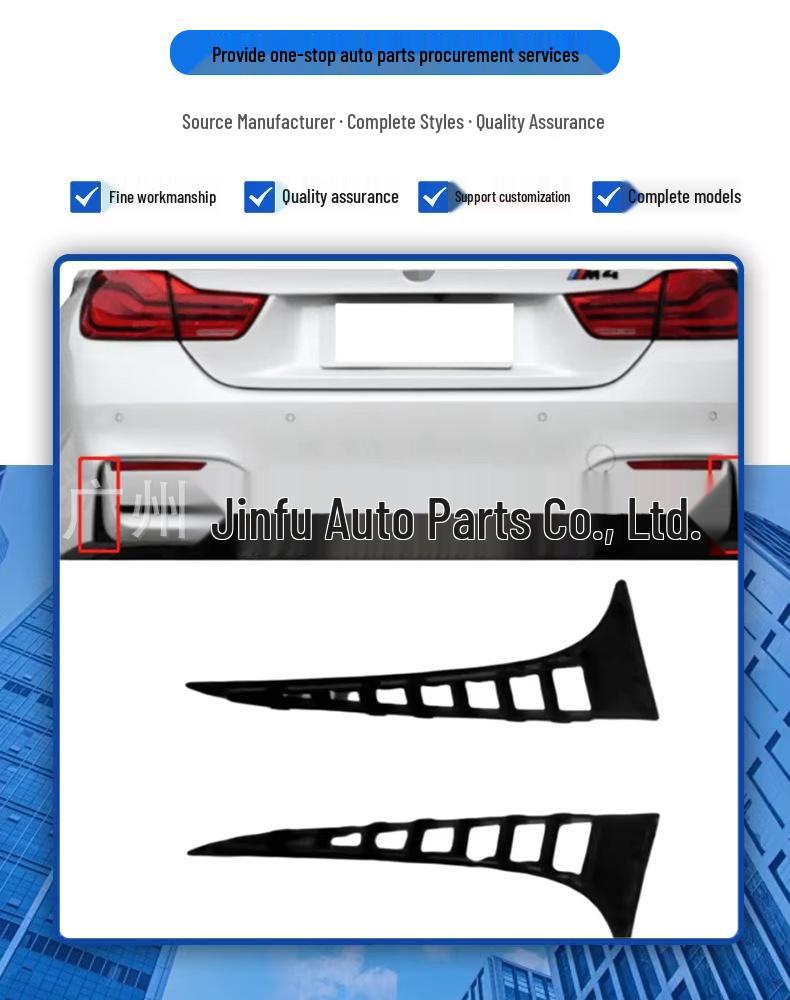 Car Rear Bumper Grille Frame for BMW, Models 51128056587 & 51128056588