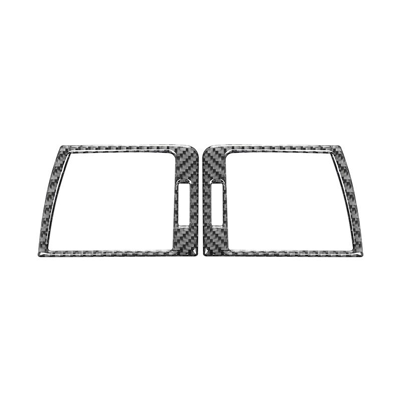 For BMW 3 Series E46 1999-2004 Accessories Carbon Fiber Car Dashboard Panel Left and Right Air Vents Trim Frame Cover Stickers