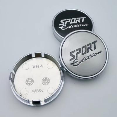 4pcs 64mm Sport Edition Logo Emblem Badge Car Wheel Center Cap Wheels Hubcaps Rims Center Dust Cover Car Accessories for