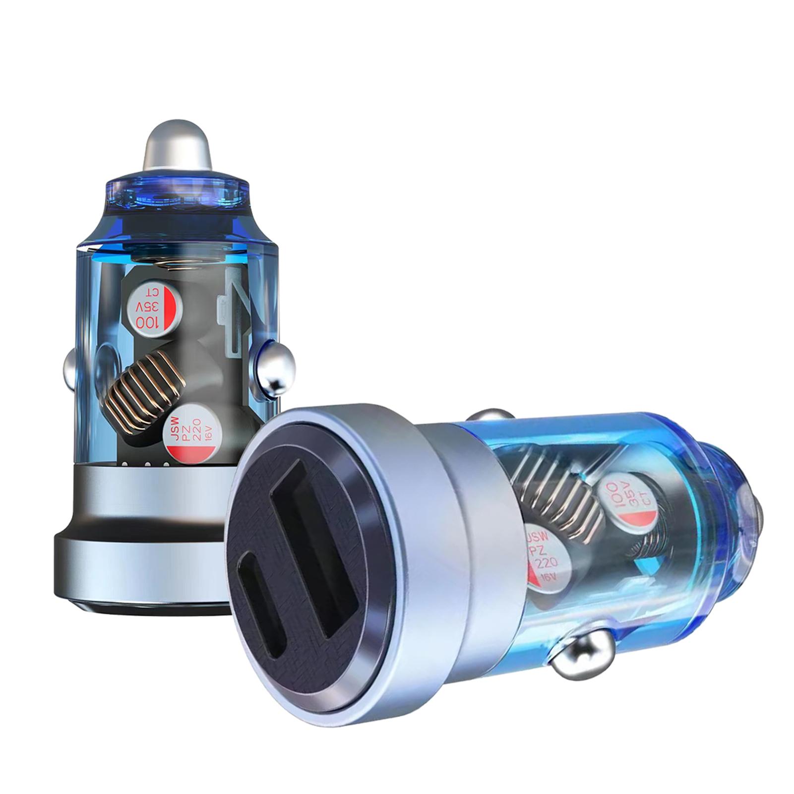 

Автомобильное зарядное устройство USB C 30 Вт Автомобильное зарядное устройство для быстрой зарядки PD30W QC18W 12-24 В Автомобильная замена для iPhone 14