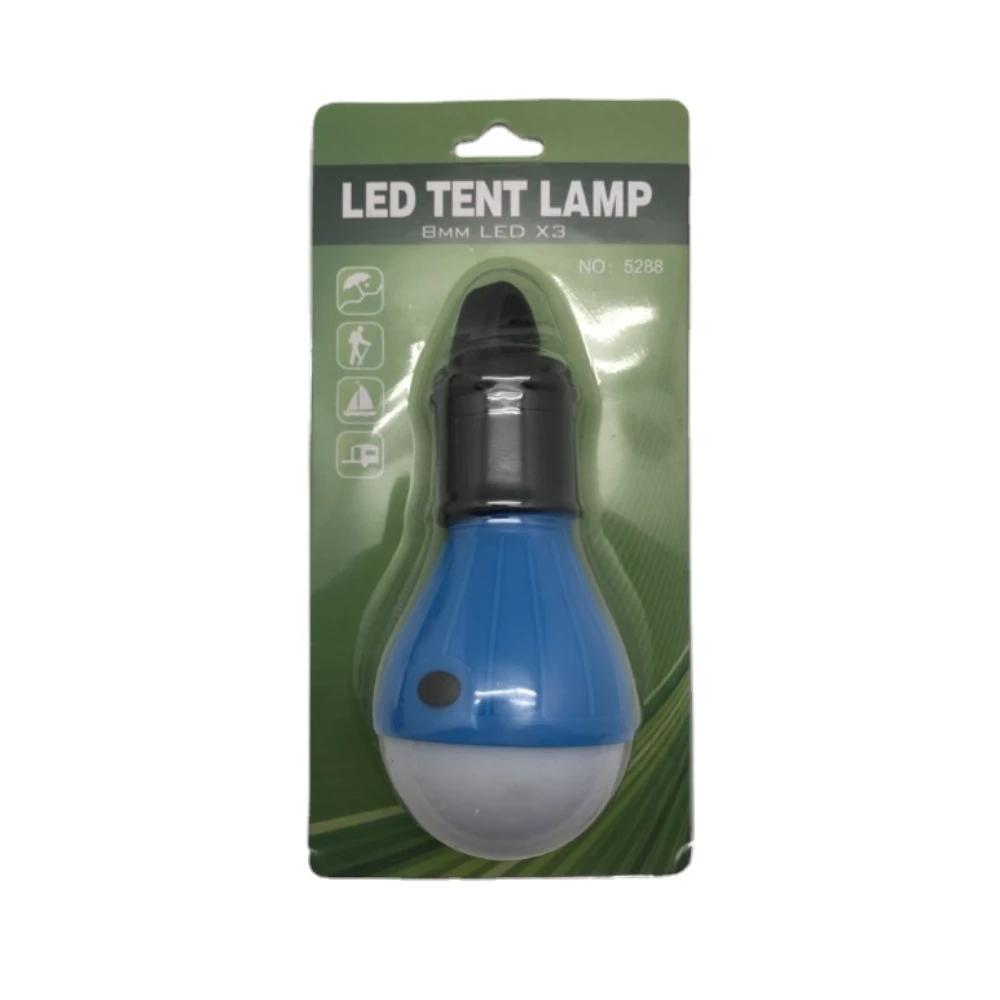 1pc Blue Portable 3LED Outdoor Hook Pendant Lights - Perfect For Camping, Emergency, And Night Lighting