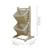 Woven Multi-Layer Snack & Sundries Storage Rack for Living Room