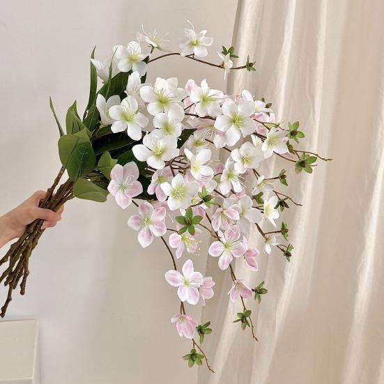 Yousheng 31.5" Artificial Jasmine Flower Fake Hanging Plants Long Stem Faux Bouquet for Bridal Shower Party Home Wedding