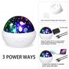 Starry ball star light colorful rotating star moon projection light starry romantic baby sleep night light